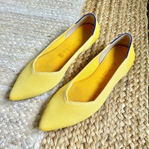 Rothy’s retired sunshine yellow points pointed toe flats size 11